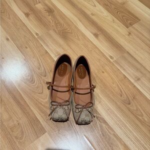 Women's Brown and Cream Loafers
